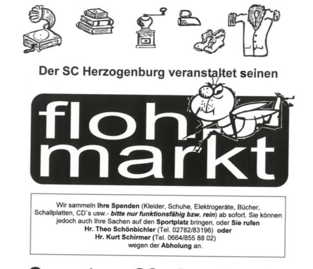 Flohmarkt am 20. Juni. | Foto: SC Herzogenburg