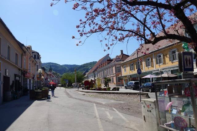 Wenig Bewegung am Deutschlandsberger Hauptplatz – ein Archivfoto vom April 2018