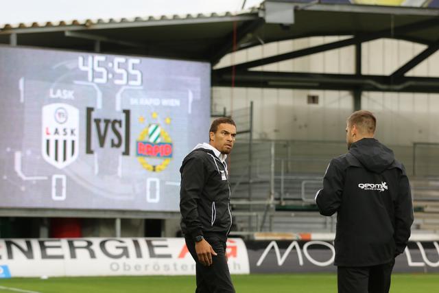 Valerien Ismael haderte mit dem nicht gegebenen Elfmeter, der dem LASK zugestanden hätte.