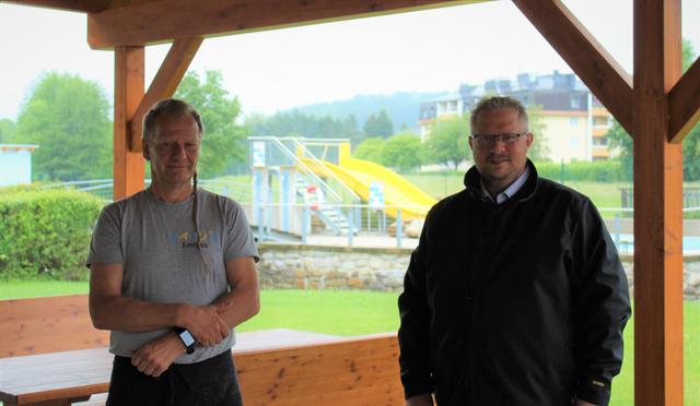 Paul Csuka und Bürgermeister Michael Göschelbauer