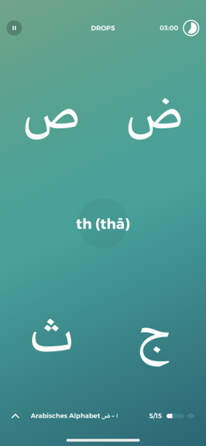 Unser App-Tipp der Woche Drops ist eine Sprachlern-App, bei der man in wenigen Minuten täglich, seinen Wortschatz in verschiedenen Sprachen verbessern kann. | Foto: Screenshot
