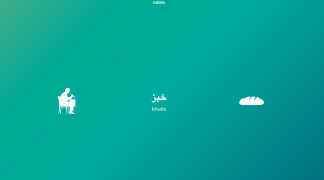 Drops im Browser: Unser App-Tipp der Woche Drops ist eine Sprachlern-App, bei der man in wenigen Minuten täglich, seinen Wortschatz in verschiedenen Sprachen verbessern kann. | Foto: Screenshot