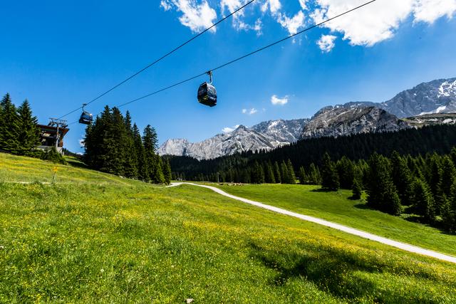 Das neue Ticket ist für Einheimische und Gäste interessant. Im Bild die Ehrwalder Almbahn. | Foto: TZB