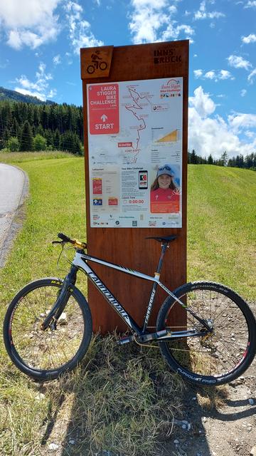 Im Zuge der „Bike Challenge“ können sich ambitionierte Biker nun während des gesamten Sommers an Laura Stiggers Zeit messen.