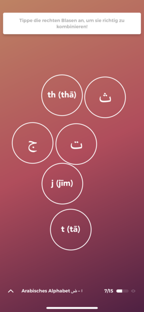 Unser App-Tipp der Woche Drops ist eine Sprachlern-App, bei der man in wenigen Minuten täglich, seinen Wortschatz in verschiedenen Sprachen verbessern kann. | Foto: Screenshot