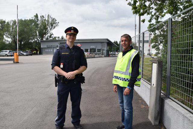 Sorgen für Sicherheit: Christoph Hradil und Josef Gurschl.
