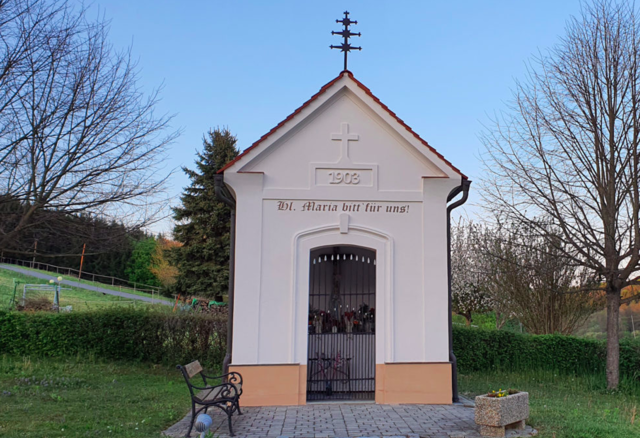 Die Dorfkapelle in Oberdrosen wurde im Jahr 1903 erbaut.