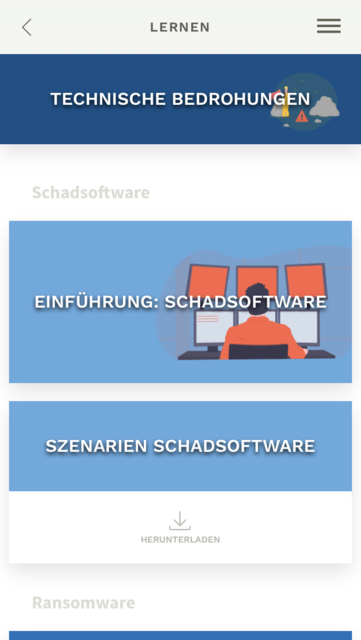 App-Tipp der Woche: Die App Cyber Security Quiz ist eine Lern- und Quizapp mit der die unterschiedlichen Gefahren im Internet ins Bewusstsein gerückt werden soll. Durch das Quiz wird dieses Wissen dann spielerisch abgefragt.  | Foto: Screenshot
