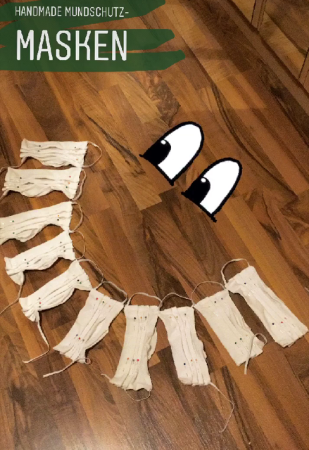 Die Masken für die Kinder wurden selbst genäht. | Foto: KK