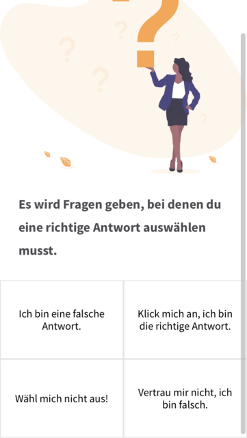 App-Tipp der Woche: Die App Cyber Security Quiz ist eine Lern- und Quizapp mit der die unterschiedlichen Gefahren im Internet ins Bewusstsein gerückt werden soll. Durch das Quiz wird dieses Wissen dann spielerisch abgefragt.  | Foto: Screenshot