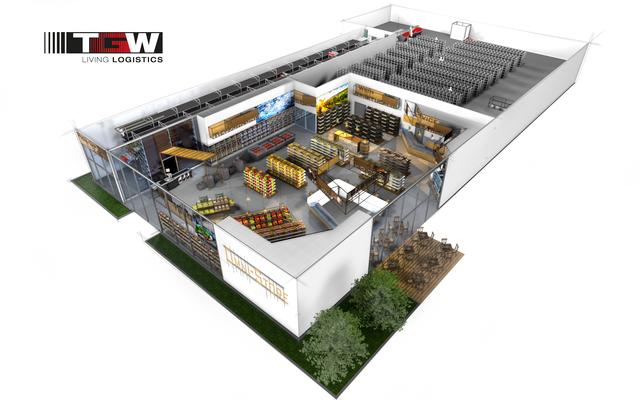 So stellt man sich beim Welser Logistikunternehmen TGW den Supermarkt der Zukunft vor. | Foto: TGW