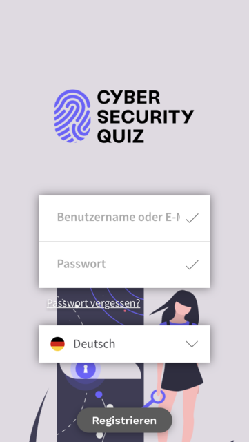 App-Tipp der Woche: Die App Cyber Security Quiz ist eine Lern- und Quizapp mit der die unterschiedlichen Gefahren im Internet ins Bewusstsein gerückt werden soll. Durch das Quiz wird dieses Wissen dann spielerisch abgefragt.  | Foto: Screenshot