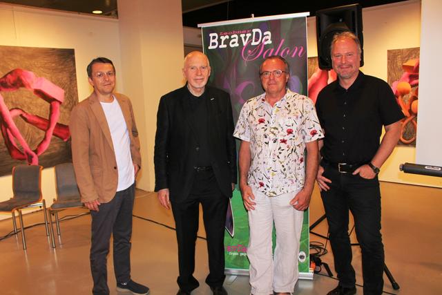 v.li.: Wolfgang Strassnig, Gotthard Fellerer, Walter Gerhold und Dieter Nemetz