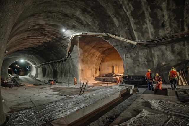 Baustelle Perjentunnel