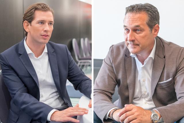 Ein nun aufgetauchter SMS-Verkehr zwischen Sebastian Kurz und EX-Vizekanzler Heinz Christian Strache sorgt für Aufregung.  | Foto: Arnold Burghardt