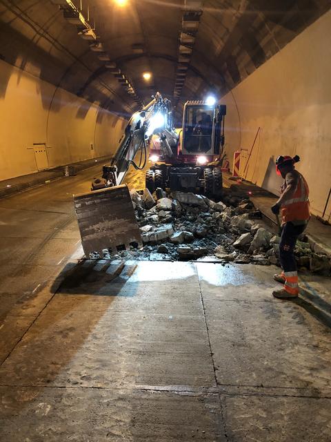 In den Tunneln werden notwendige Reparaturarbeiten durchgeführt. | Foto: Asfinag