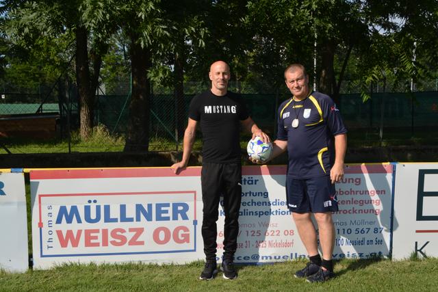 Co-Trainer Harry Volek und Supercoach Gerhard Pahr. 