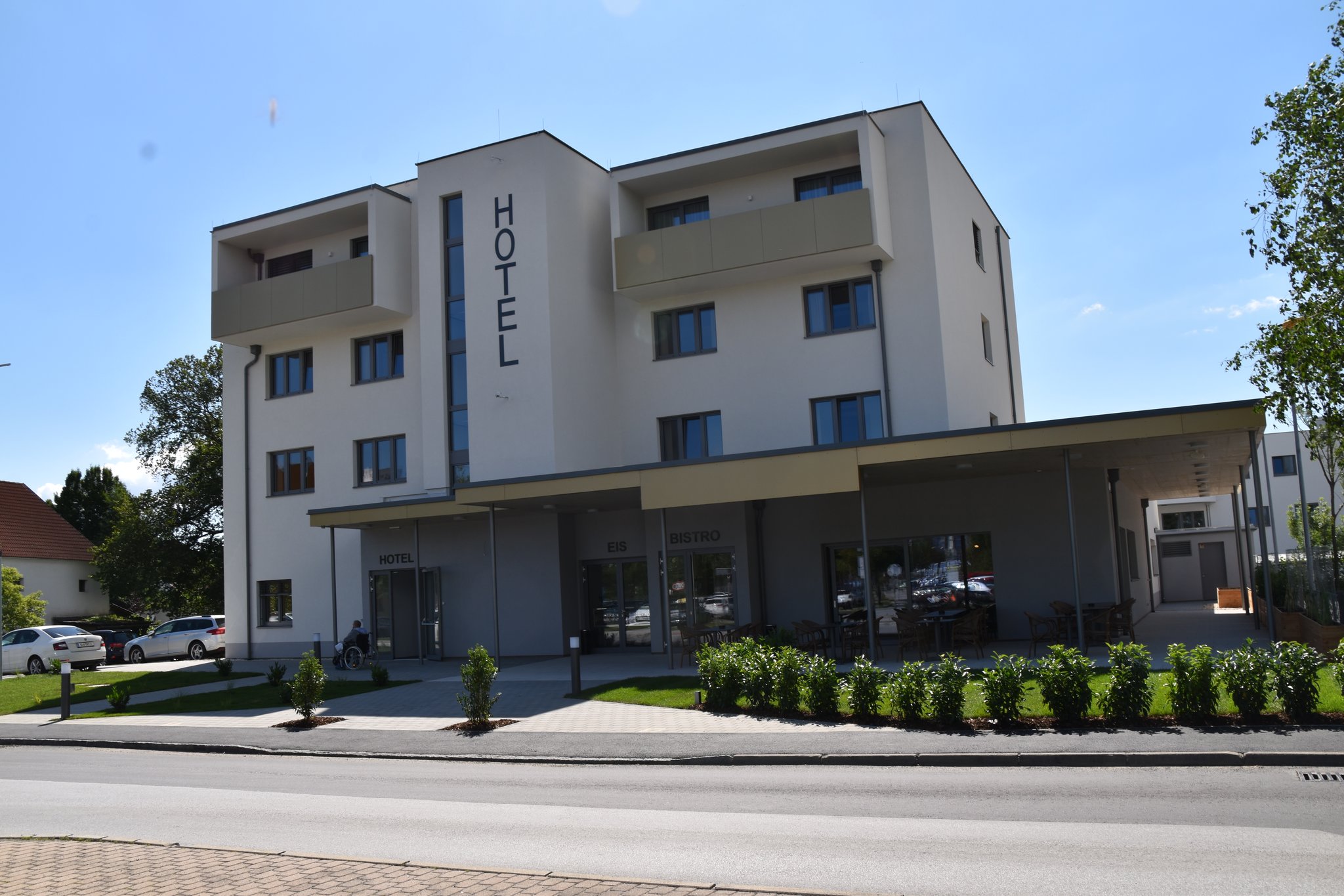 Oberwart Hotel "telegraph" am 1. Juli in der Schulgasse