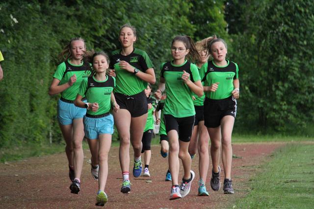 Beim Coopertest kam bei den TriPower-Kids erstmals wieder Wettkampf-Stimmung auf.