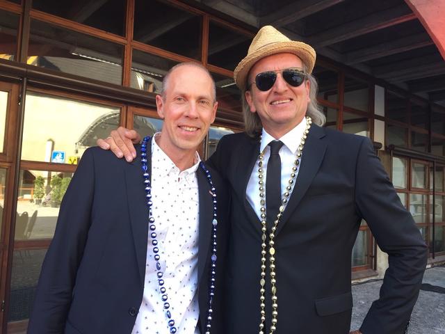 Die Organisatoren Markus Linder und Bernhard Vettorazzi (Stadtmarketing) freuen sich auf das Festival!