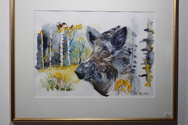 Aquarell "Wildschwein"