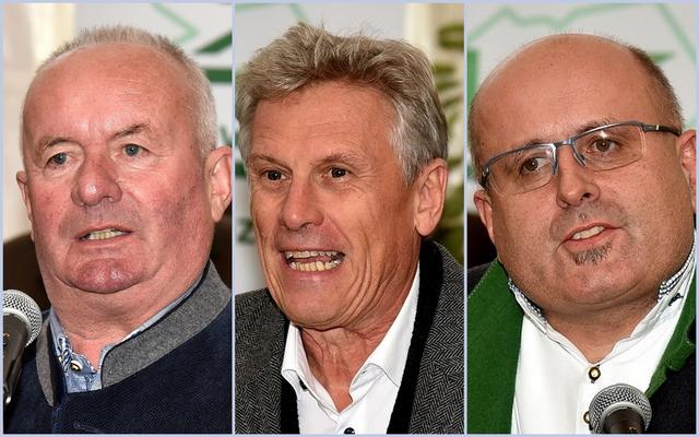 Investor Kurt Buchacher, Architekt Herwig Ronacher und Bürgermeister Johannes Lenzhofer (von links)