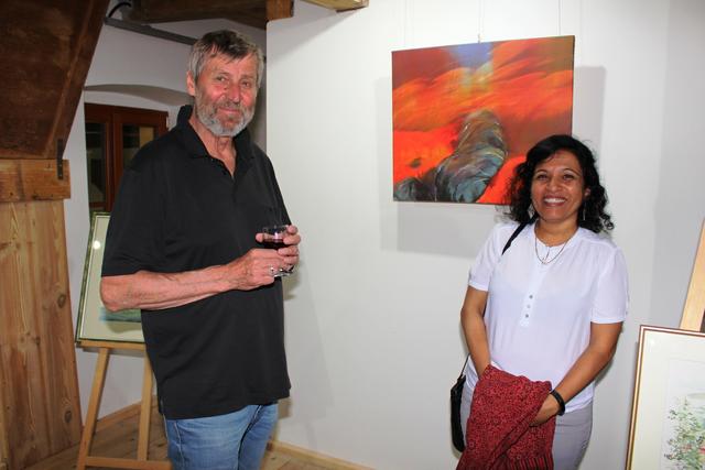 Der Künstler im Gespräch mit der Fotografin Anuradha Sarup.