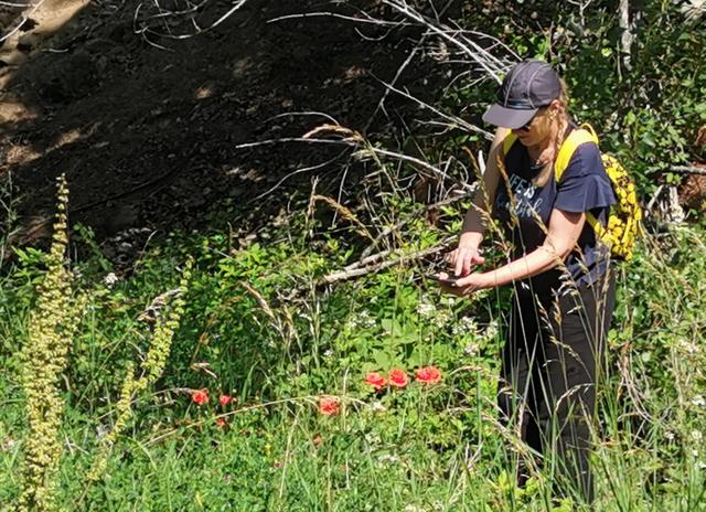 Mari O beim Fotografieren.