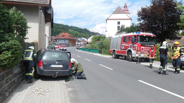 Am Samstag kam es in Frankenfels zu einem Verkehrsunfall mit zwei Fahrzeugen.