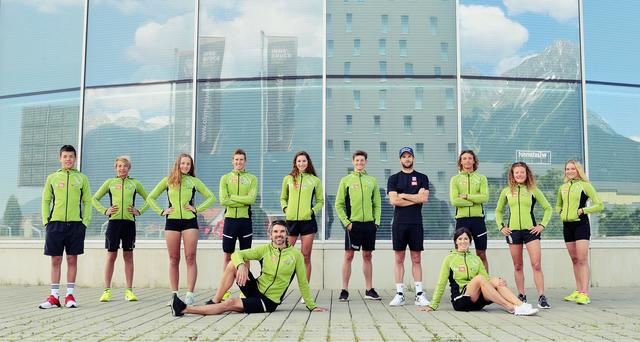 Österreichweit unschlagbar, das "ASVÖ Leistungszentrum Tria-Tirol" mit Leister und Sportkoordinator David Jenewein und Schwimmtrainerin heidi Steinacher und Olympiastarter Luis Knabl.