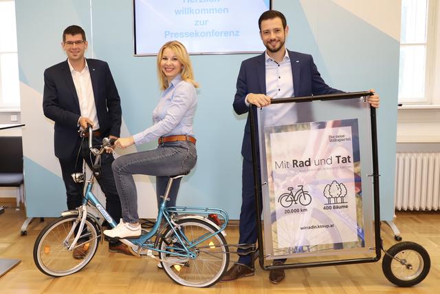 Die Neue Kärntner Volkspartei ruft alle Kärntner zum Radfahren auf.