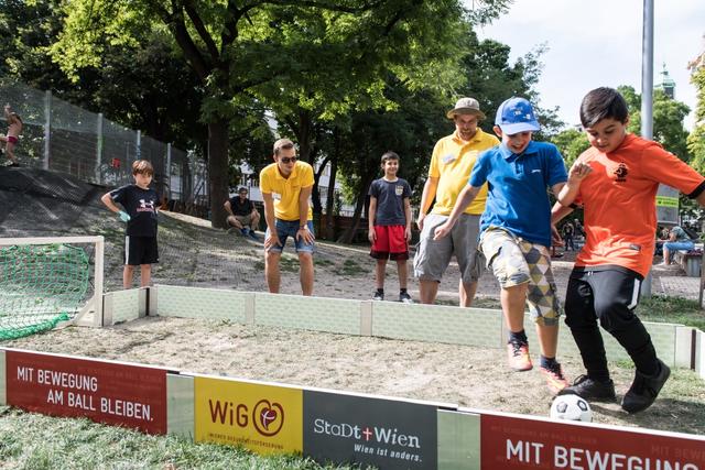 Mini-Soccer ist immer das absolute Highlight.