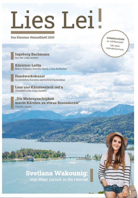 Die Titelseite von „Lies Lei – das Kärntner Heimatblattl 2020“ | Foto: KK