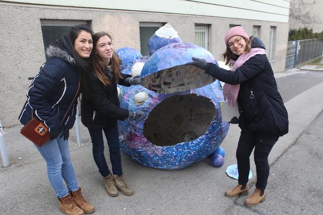 Kreativität made in Währing: Schüler präsentierten ihre Werke zum Projekt "Schultorparasiten".