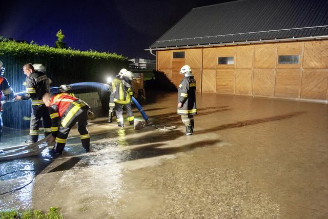 Die starken Unwetter führten zu Überflutungen. | Foto: Manfred Fesl