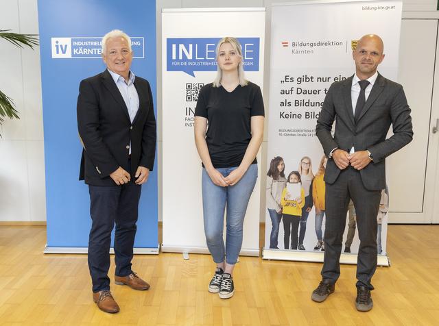 Stellten die Schnupperlehre vor: Erich Dörflinger, Sabrina Süssenbacher und Robert Klinglmair (von links)
