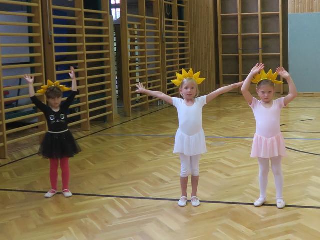 Die Sonne strahlt in hellem GELB ....