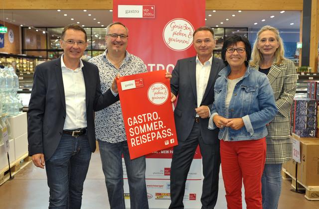 Vorstand gastro.stp: Georg Loichtl, Martin Rabl, Walter Jahn, Ulrike Mesner, Katja Rendl