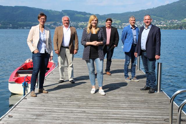 Sabine Promberger, Dieter Helms, Elisabeth Feichtinger, Thomas Avbelj, Markus Siller und Fritz Feichtinger.