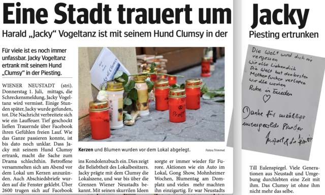 Die Schlagzeile in den Bezirksblättern: Unglaublich.