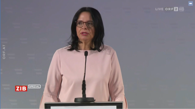 Kulturstaatssekretärin Andrea Mayer bedankte sich für das Vertrauen und versicherte, "ich werde mein Bestes geben".