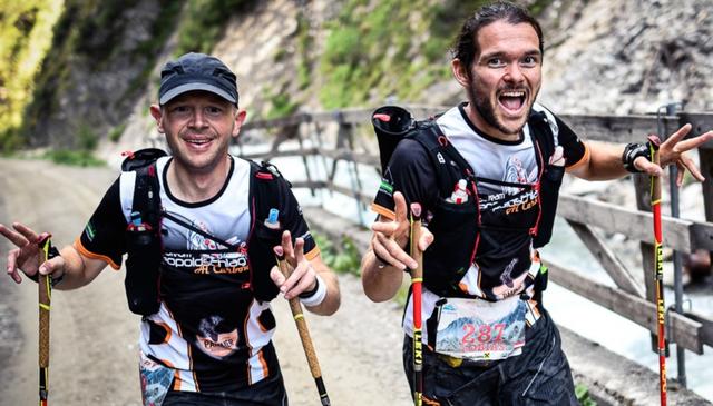 Laufduo Leopoldschlag (von links): Andreas Schinagl und Tobias Hoffelner. | Foto: Sportograf.com