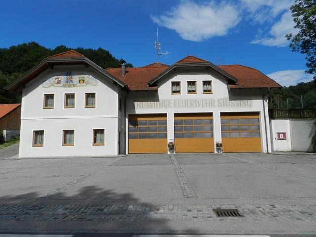 Das Feuerwehrhaus der Freiwilligen Feurwehr Stössing