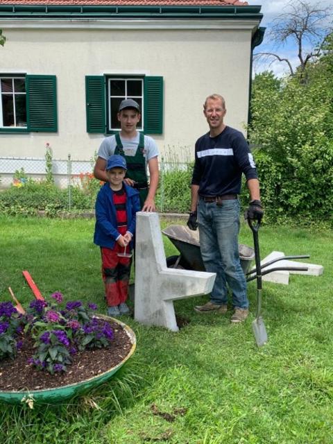 Julian und Rene Reisinger mit Obmann Andreas Schandl