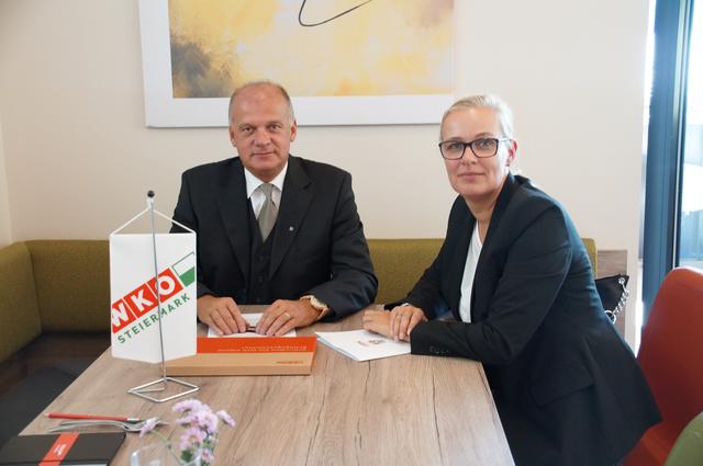 Regionalstellenobmann Erwin Fuchs und Regionalstellenleiterin Martina Romen-Kierner.