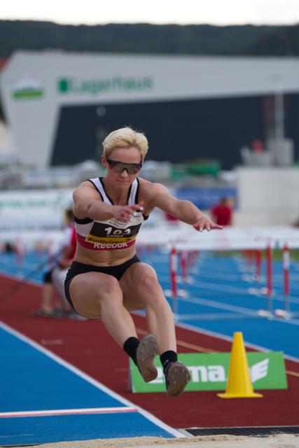 Tiffany Eidner (GER) auf gewann im Weitsprung mit 6,16m.