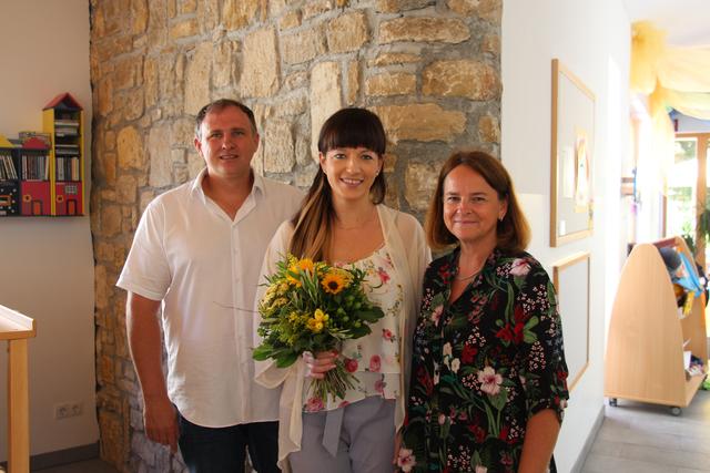 Vizebürgermeister Thomas Steurer, Carina Schandl und Elisabeth Wagesreiter