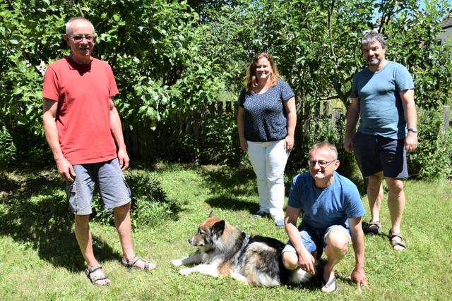 Grüne-Bezirkssprecher Andreas Piringer, Landtagsabgeordnete Silvia Moser, Gemeinderat Günter Widhalm und Stadtrat Ewald Gärber.