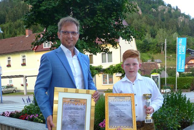 Die beiden Preisträger: Gottfried Hubmann (li.) mit Clemens Bechter.