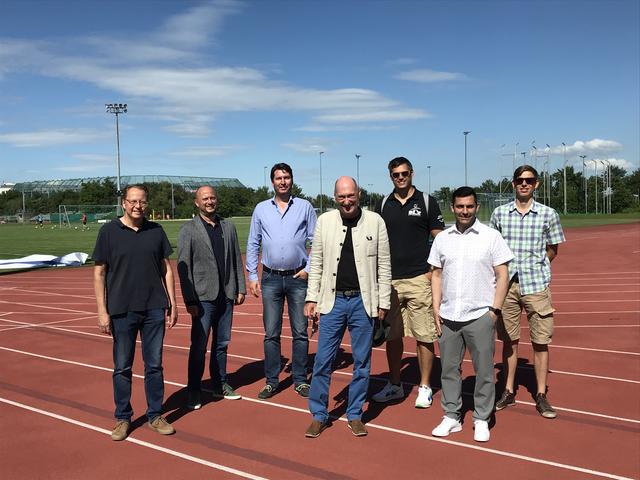 Klaus Dundalek, Christoph Eckel, Herwig Schmidhuber, Florian Ladengruber, Andreas Worenz (Sportkoordinator SLZ St. Pölten), Christoph Gahr, Bernhard Schmatzberger